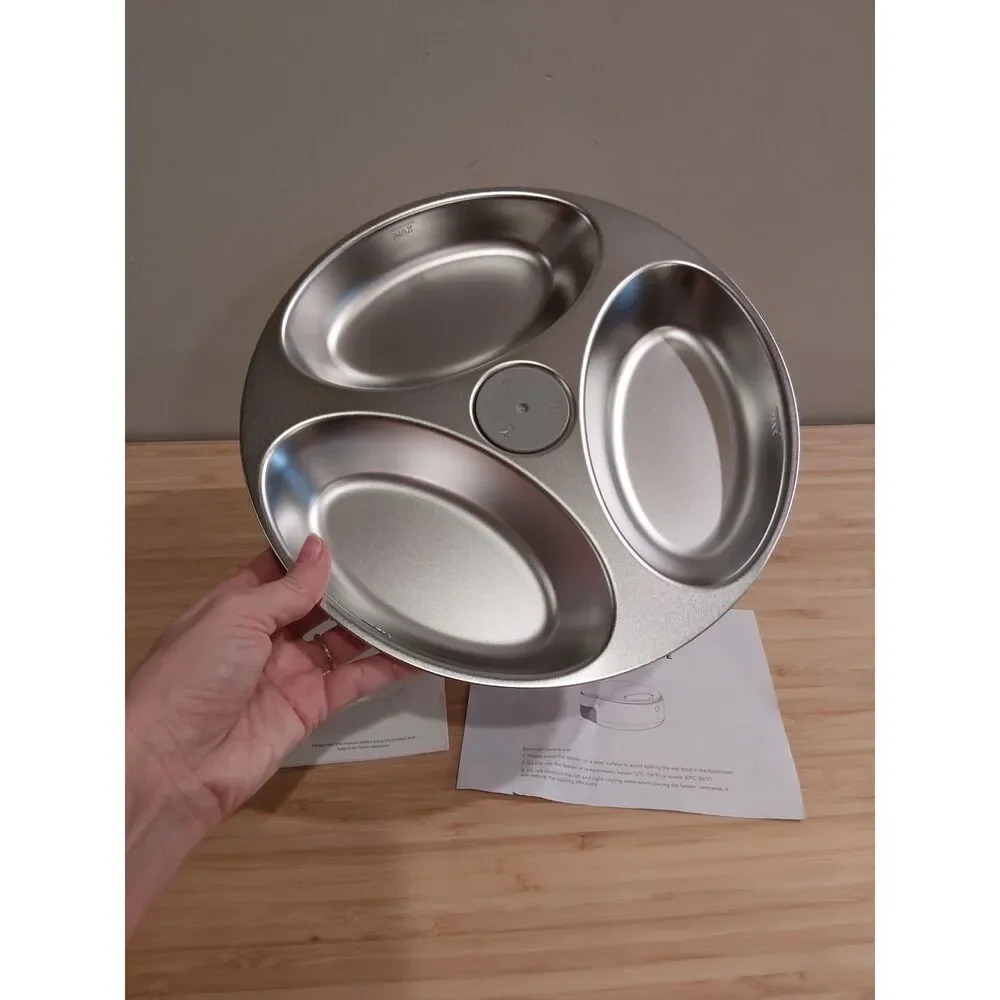 Stainless Steel PLate/ Bowl for Petlibro Polar Cat Feeder -NEW -Replacement Part